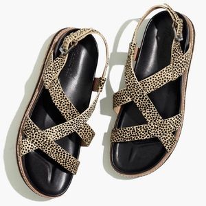 🌷Madewell The Aubrey calf hair sandals size 8
